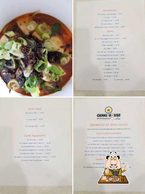 Genki House in Windsor Restaurant menu and reviews