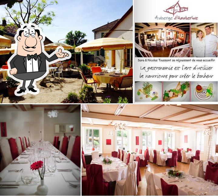 Gli interni di Auberge d'Hauterive