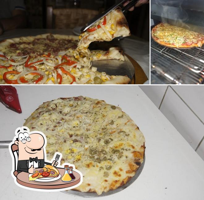 Peça diferentes variedades de pizza