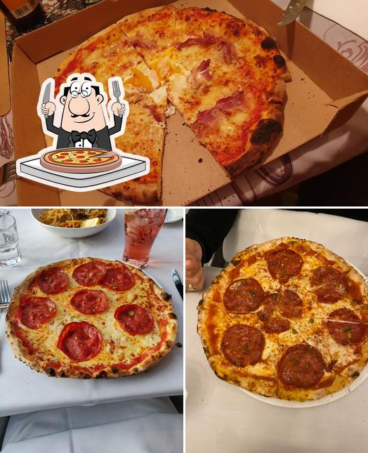 Get pizza at Tino's Tasty Italian Restaurant