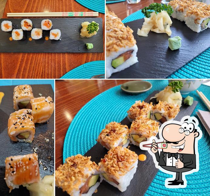 Les sushi sont offerts par Chez Yang