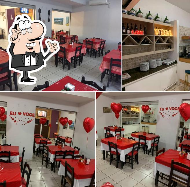 O interior do Pizzaria Líder