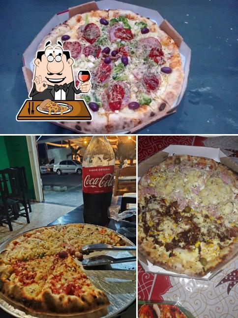 Consiga pizza no Bella Casa Pizzaria e Lanchonete