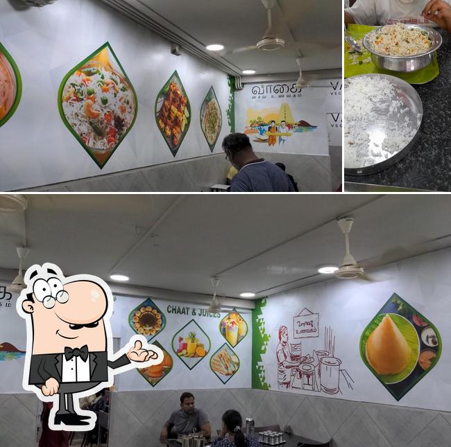 The picture of Vaagai Veg Restaurant’s interior and food