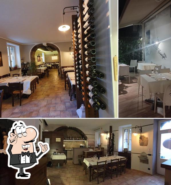 Gli interni di Osteria del Vicoletto