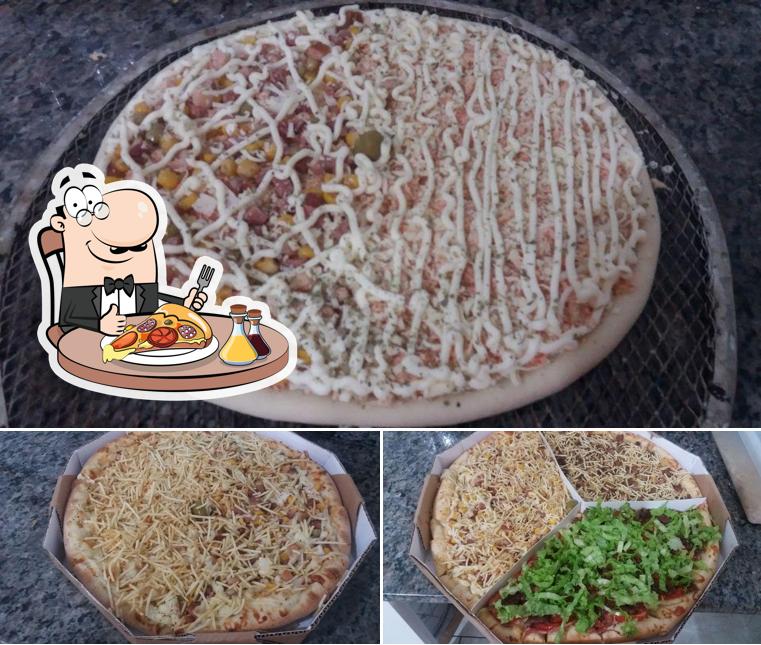 Peça diferentes variedades de pizza