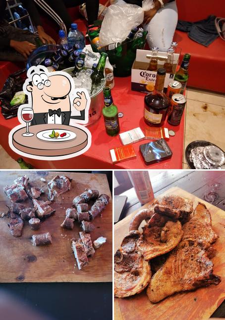 Check out the image showing food and beer at Rocka fella lifestyle