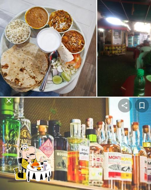 Check out the image depicting food and alcohol at Deepee Bar