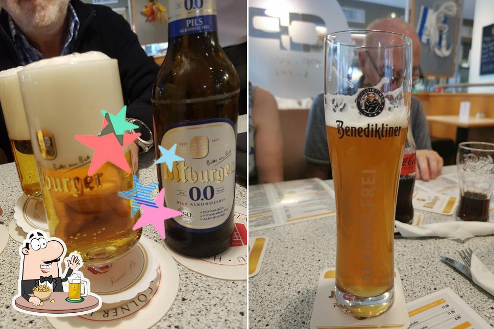 Vous pouvez prendre une pinte de bière blonde ou brune