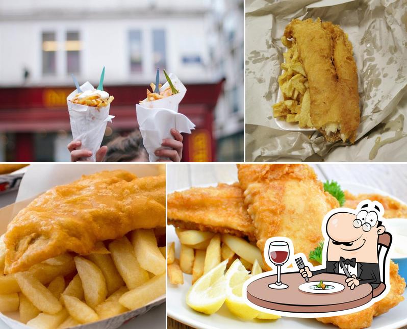 Food at Carterton Fish & Chips Shop