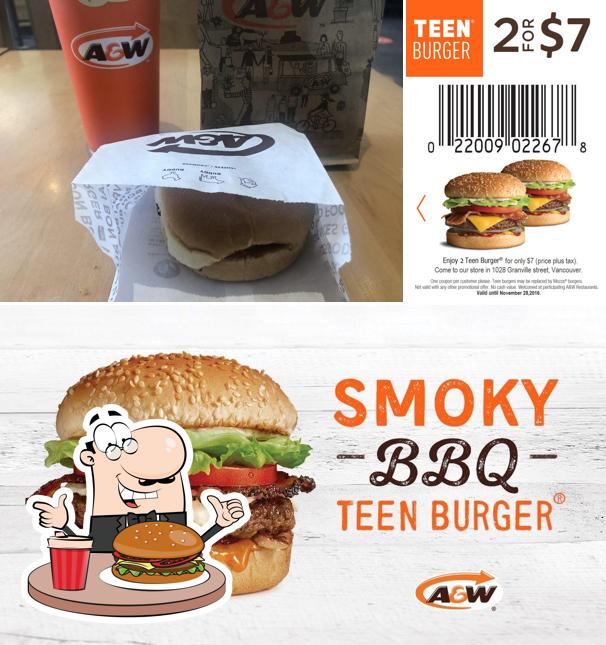 Prenez un hamburger à A&W Canada