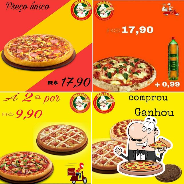 Consiga pizza no Pizzaria Dona Massa