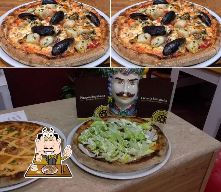 A Pizzeria Settebello, puoi ordinare una bella pizza