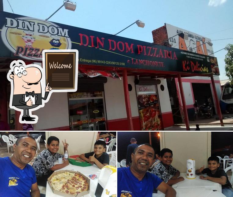 Here's an image of Din Dom Pizzaria e Lanchonete