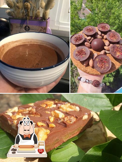 "Какао дом Ахимса Шоколад" представляет гостям большое количество сладких блюд