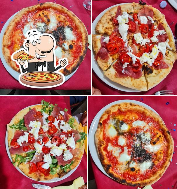 Order different types of pizza