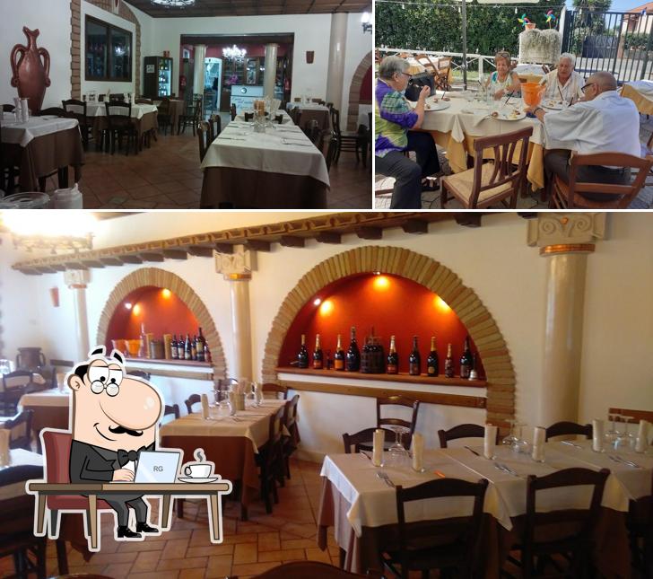 Gli interni di La taverna vecchia