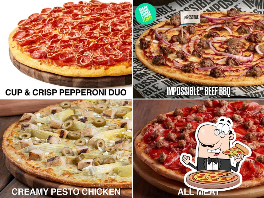 Pick different types of pizza