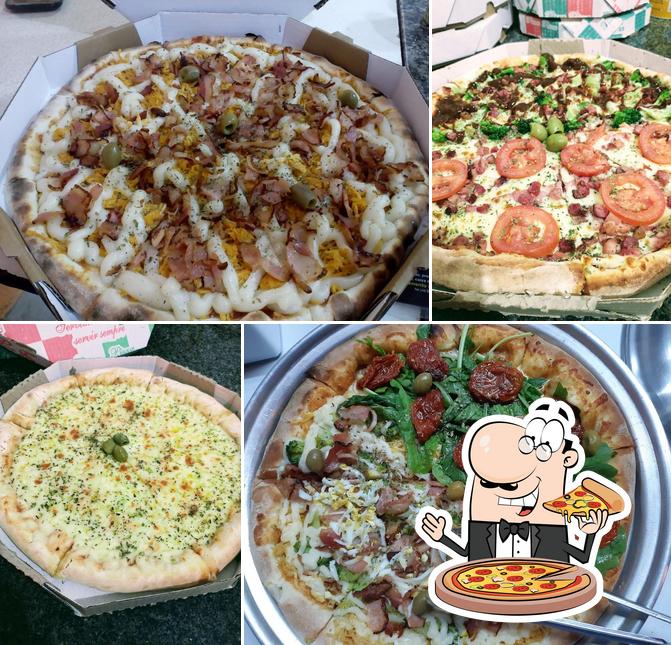 Peça diferentes tipos de pizza