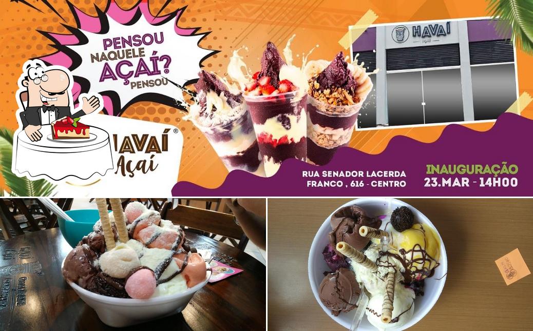 Havaí Açaí provê uma escolha de pratos doces