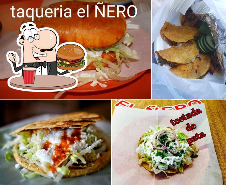 Get a burger at Taqueria El Nero