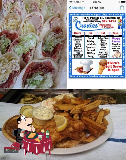 Cronies in Hagaman Restaurant menu and reviews