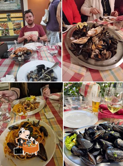 Cozze al Ristorante Abbazia Udine