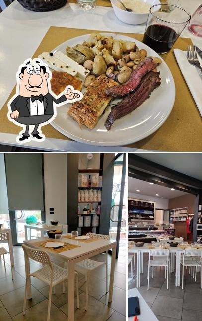 Dai un’occhiata alla foto che mostra la interni e cibo di La Bottega di Paolo