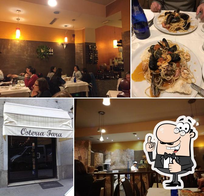 See this pic of Osteria Fara