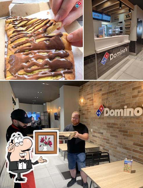 Voici l’image affichant la intérieur et nourriture sur Domino's Pizza Halluin