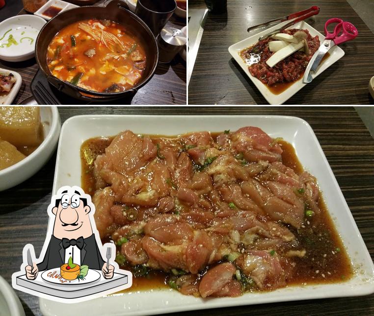 Food at Gang Nam Korean BBQ