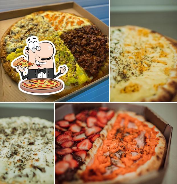 Escolha diferentes estilos de pizza