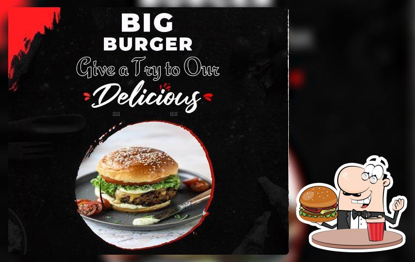 Order one of the burgers available at Guru Kirpa Fast Food