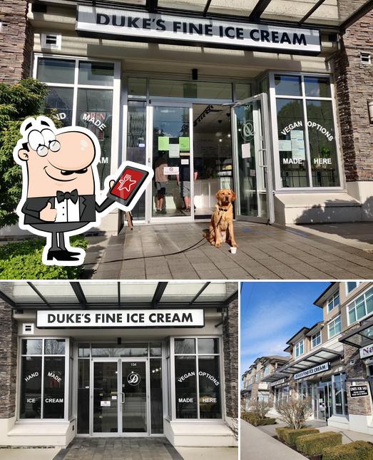 La parte exterior de Duke's Fine Ice Cream