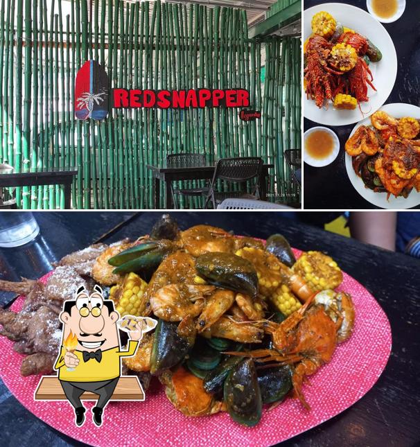 Get seafood at Redsnapper Legarda