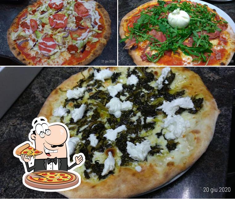 Elige entre diferentes tipos de pizza