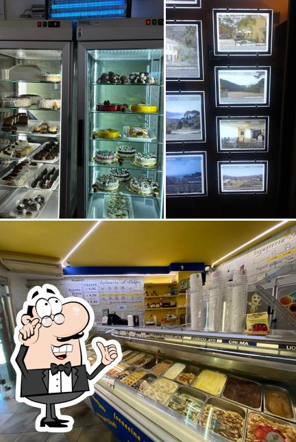 Gli interni di Gelateria Il Polipo