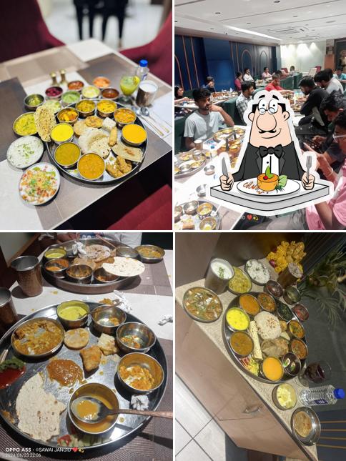 Food at Rotlo Gujarati Rasthal Best Gujarati Thali