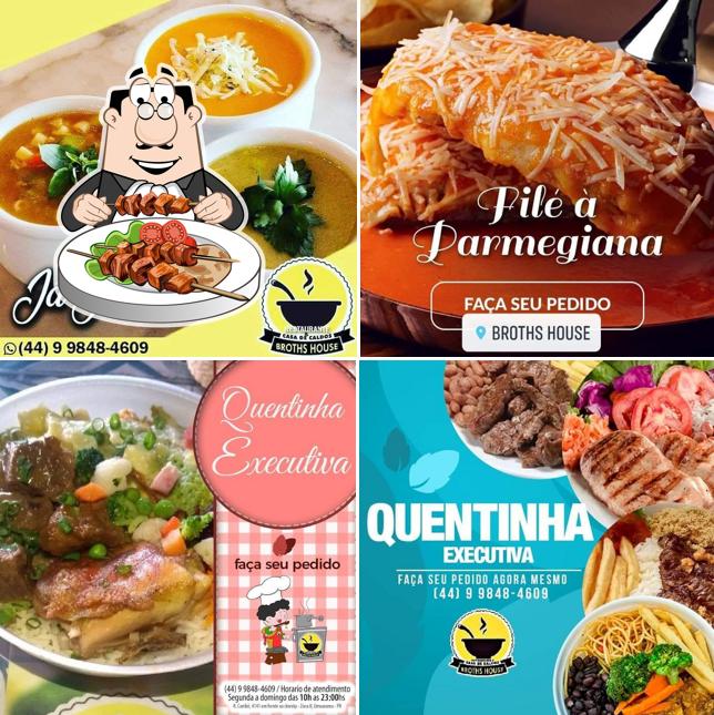 Platos en Broths House - Casa de Caldos, Sopas e Crepes - Umuarama