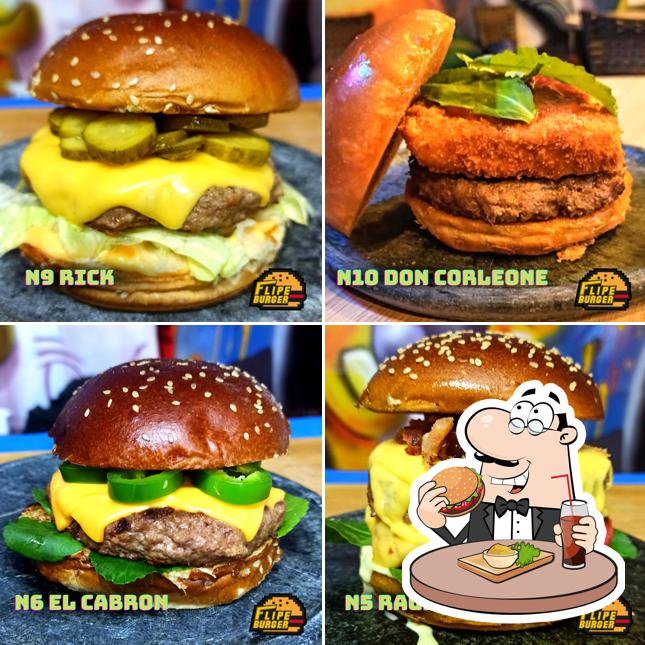 Delicie-se com um hambúrguer no Flipe Burger