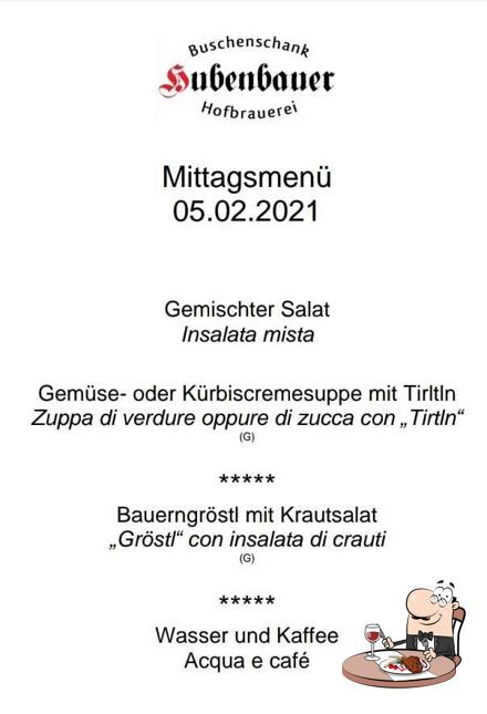 Prova i un pasto a base di carne a Hubenbauer