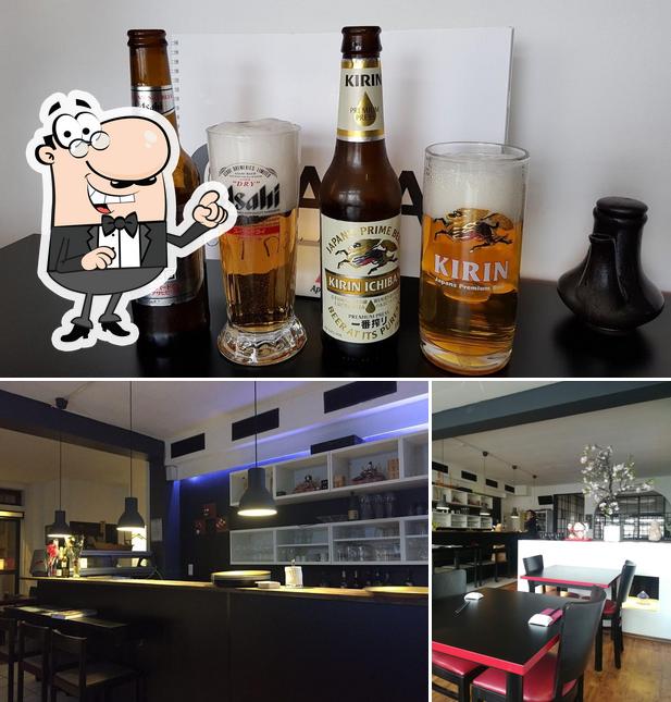 Las fotografías de interior y cerveza en Osaka