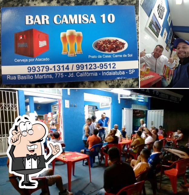 O interior do Bar Camisa 10