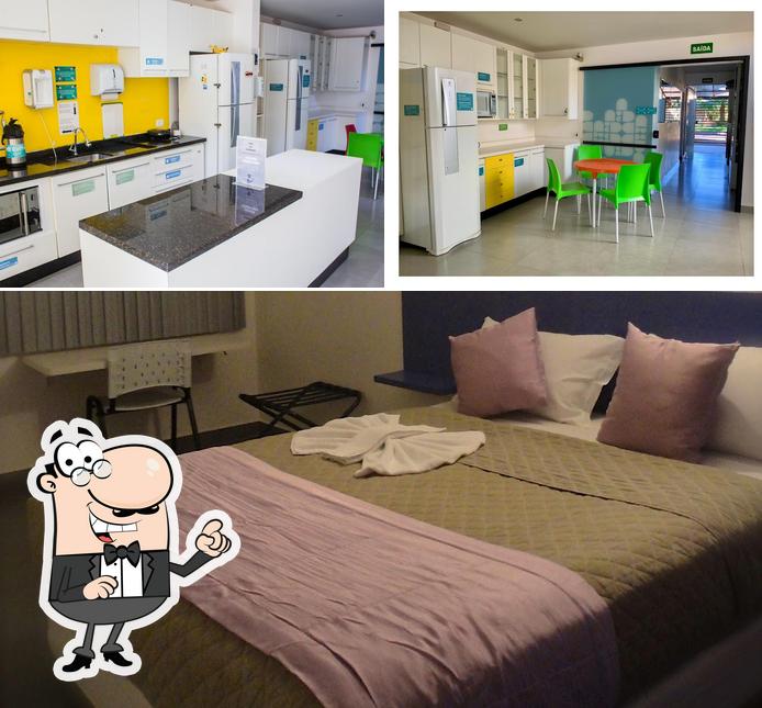 O interior do Concept Design Hostel & Suites