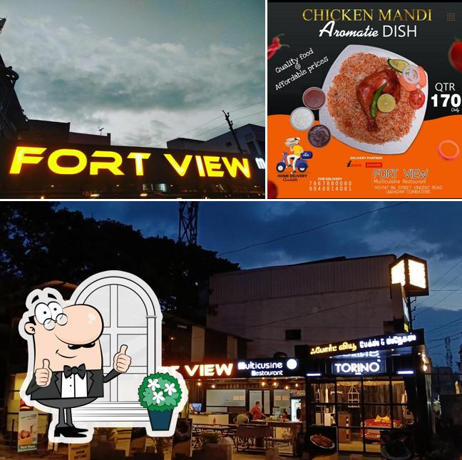 You can get some fresh air at the outside area of HOTEL FOOD PARK