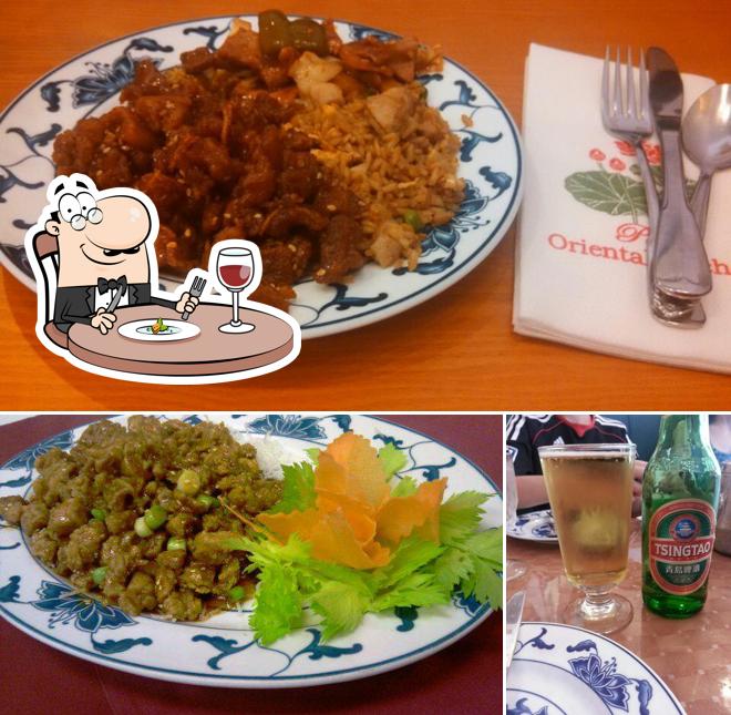 Еда и пиво - все это можно увидеть на этом снимке из Pen's Oriental Kitchen