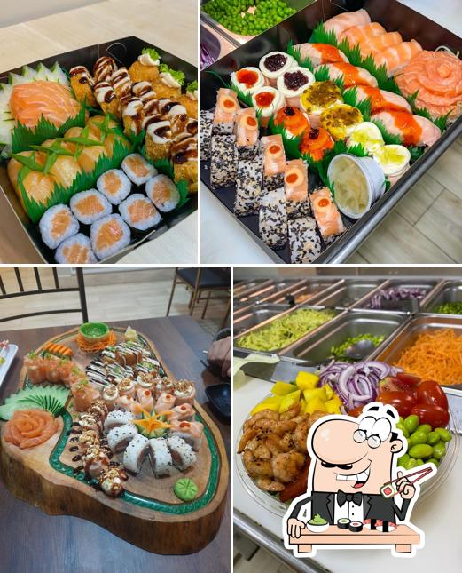 Experimente diversas opções de sushi