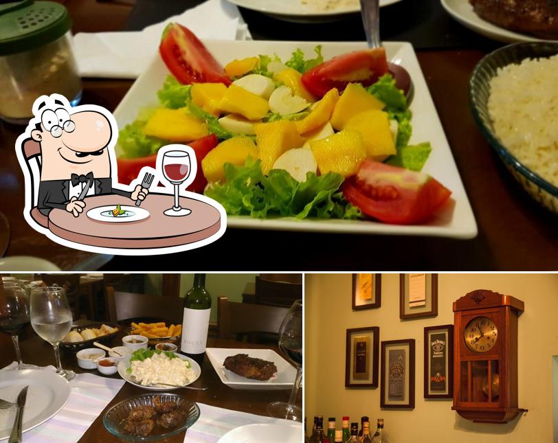 Entre diferentes coisas, comida e exterior podem ser encontrados no Restaurante e Parrilla Vinería Gran José