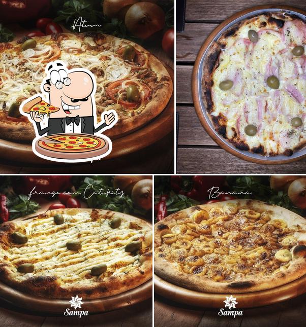 Escolha pizza no Sampa Pizza