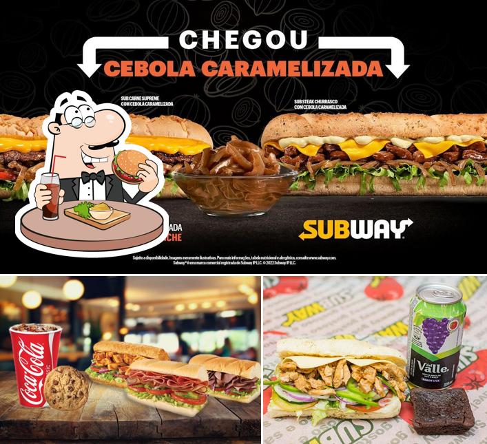 Peça um hambúrguer no Subway